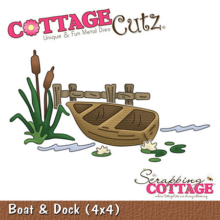 Cottage Cutz Dies 4x4 Transportation Boat & Dock