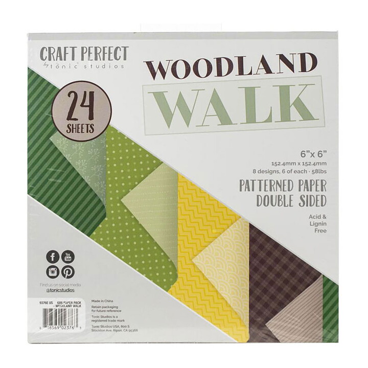 Tonic Studios Craft Perfect Paper Pad - Woodland Walk