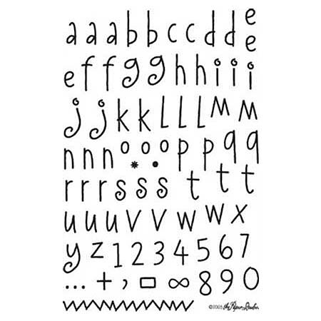 Clear Stamps Stampabilities - Alphas Tenley 