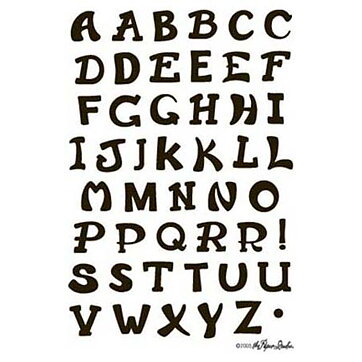 Clear Stamps Stampabilities - Alphas Fun Caps 