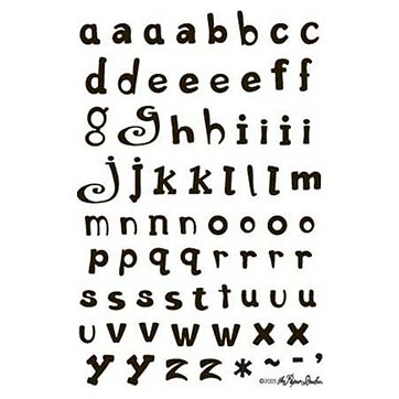 Clear Stamps Stampabilities - Alphas Fun Caps 