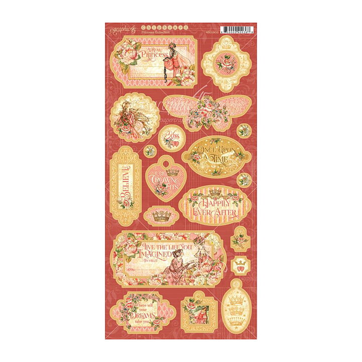 Graphic 45 Die-Cut Sheet - Princess Collection
