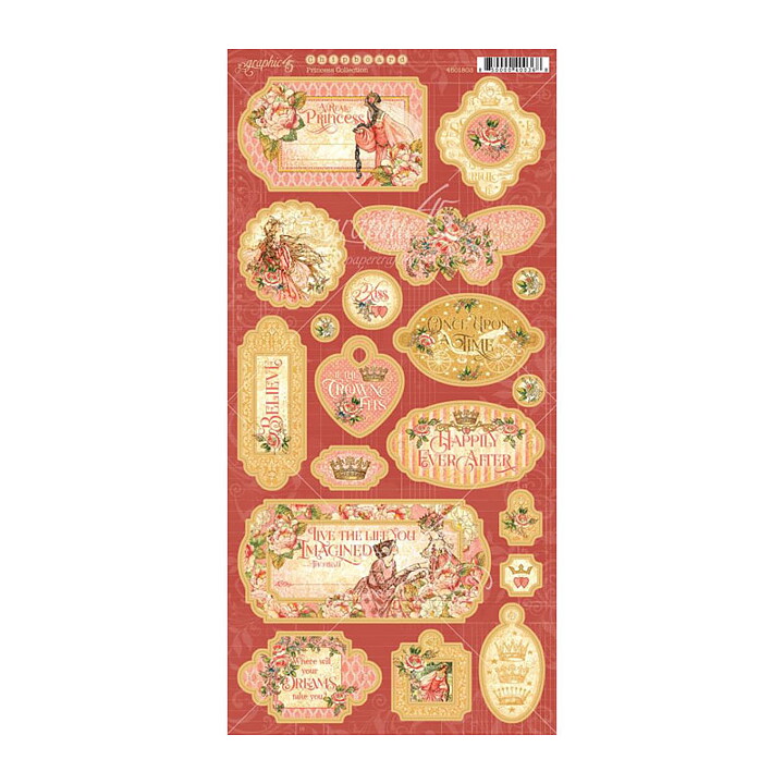 Graphic 45 Die-Cut Sheet - Princess Collection