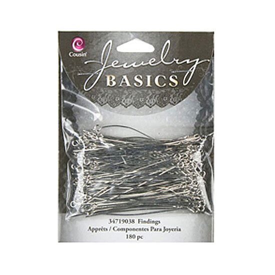 Cousin Basic Metal Findings - Silver Eye Pin 51 mm