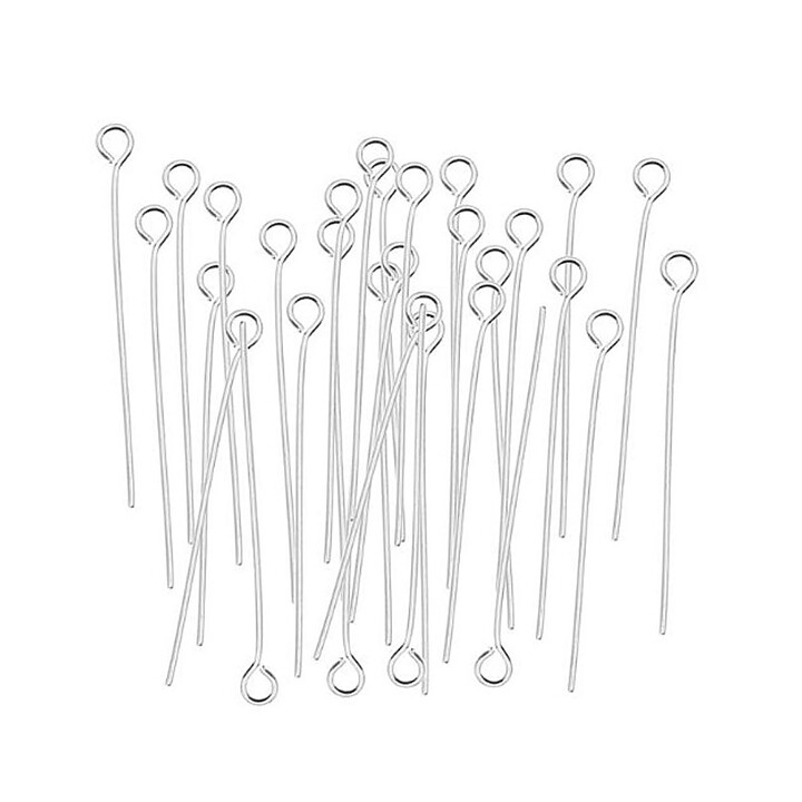 Cousin Basic Metal Findings - Silver Eye Pin 51 mm