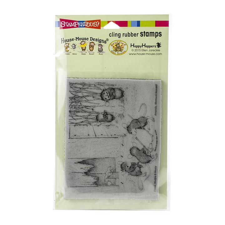 Stampendous House Mouse Rubber Stamps - Mice Hockey