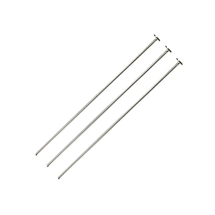 Cousin Basic Metal Findings - Silver Head Pin 51 mm