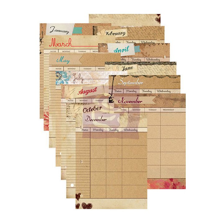 Prima Marketing  Calendar Refill Pages 7 x 9
