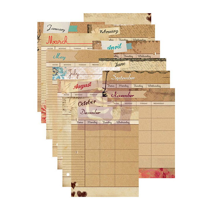Prima Marketing  Calendar Refill Pages 7 x 9