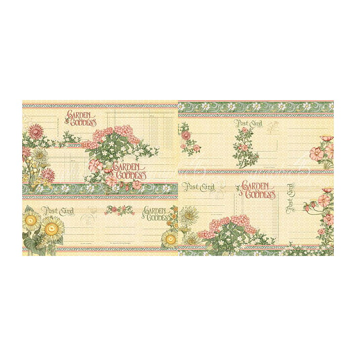 Graphic 45 Garden Goddess Journaling & Ephemera Cards