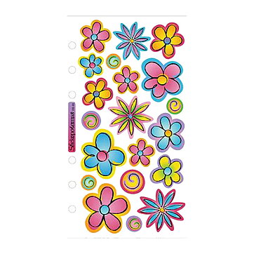 EK Success Sticko Vellum Stickers - Flowers