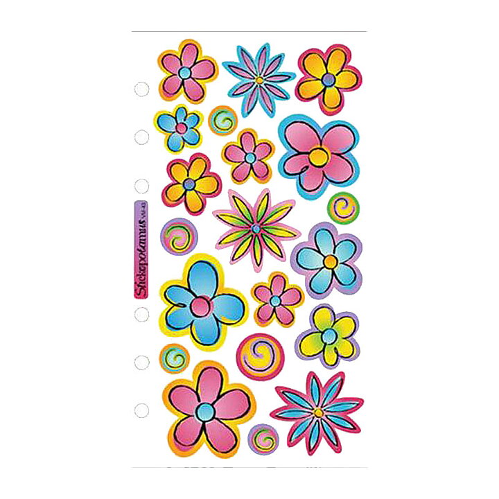 EK Success Sticko Vellum Stickers - Flowers