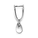 Cousin Basic Metal Findings - Silver Pinch Bail 20 mm
