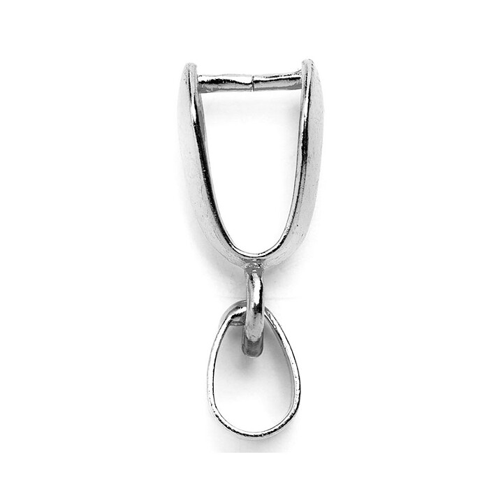 Cousin Basic Metal Findings - Silver Pinch Bail 20 mm