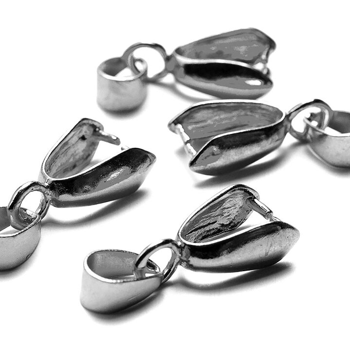 Cousin Basic Metal Findings - Silver Pinch Bail 20 mm