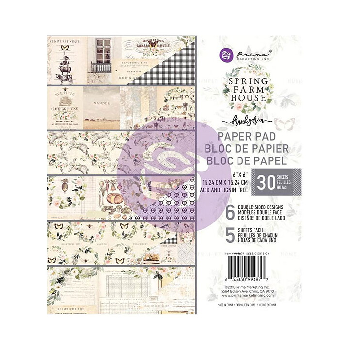 Prima Paper Pad - Spring Farm House