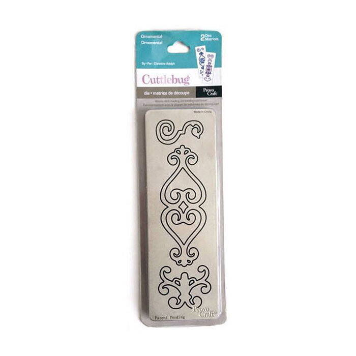Provo Craft Cuttlebug Die 2x6+2x6 - Ornamental 37-1509