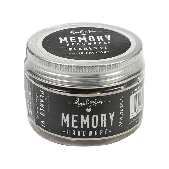 Prima Marketing Memory Hardware Glass Pearls - Pink Passion