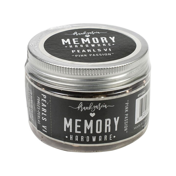 Prima Marketing Memory Hardware Glass Pearls - Pink Passion