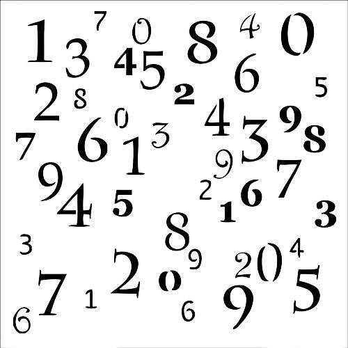 The Crafter's Workshop 6x6 Stencil - Numerals