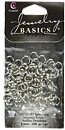 Cousin Basic Metal Findings - Silver Split Rings 6 mm