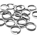 Cousin Basic Metal Findings - Silver Split Rings 6 mm