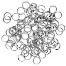 Cousin Basic Metal Findings - Silver Split Rings 6 mm