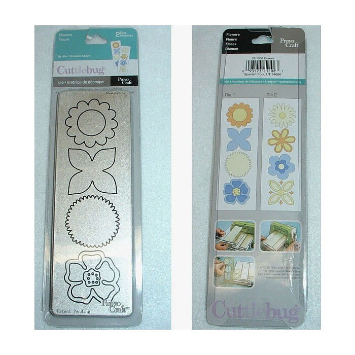 Provo Craft Cuttlebug Die 2x6+2x6 - Flowers 37-1508