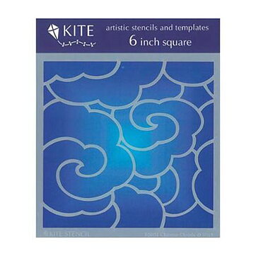 Judikins Kite Stencil 6" Square - Chinese Clouds