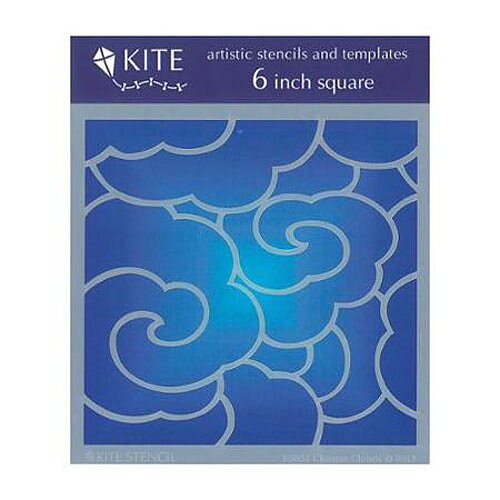Judikins Kite Stencil 6" Square - Chinese Clouds