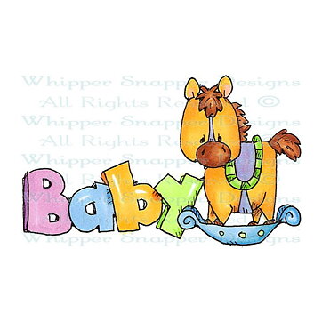 Whipper Snapper Rubber Stamps - Rocking Horse Baby