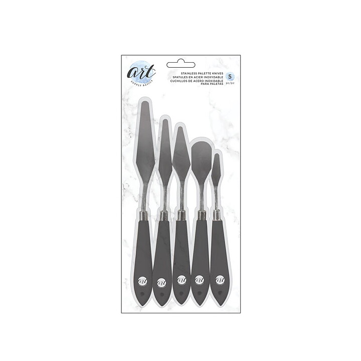 American Crafts Art Supply Basics Stainless Palette Knife Set