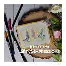 Art Impressions Watercolor Cling Rubber Stamps - Mini Foliage Set 3