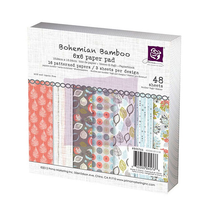 Prima Paper Pad - Bohemian Bamboo