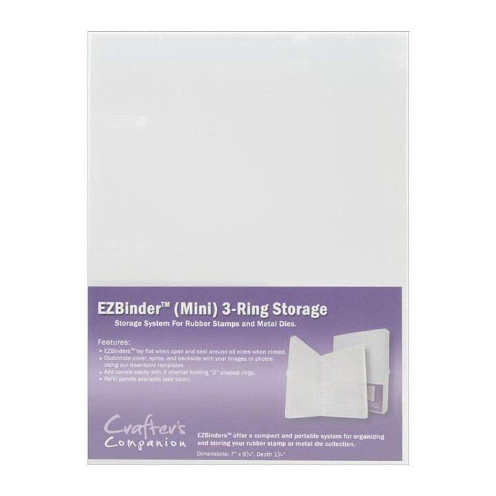 Crafters Companion - EZBinder 3-Ring Storage - Mini