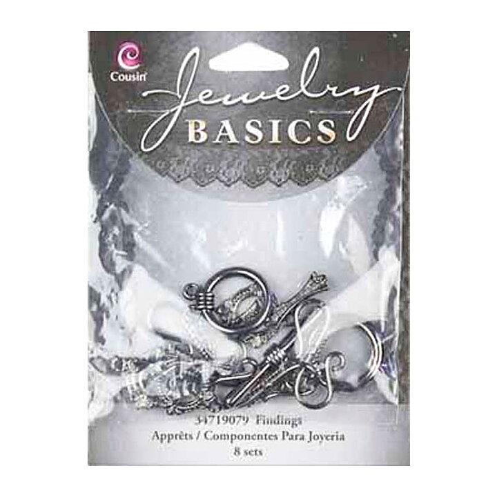 Cousin Basic Metal Findings -Gunmetal Closure Pack