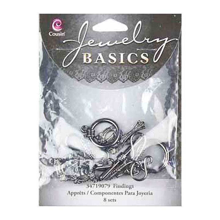 Cousin Basic Metal Findings -Gunmetal Closure Pack