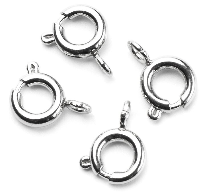 Cousin Stainless Steel Elegance - Spring Ring Clasps 6 mm 
