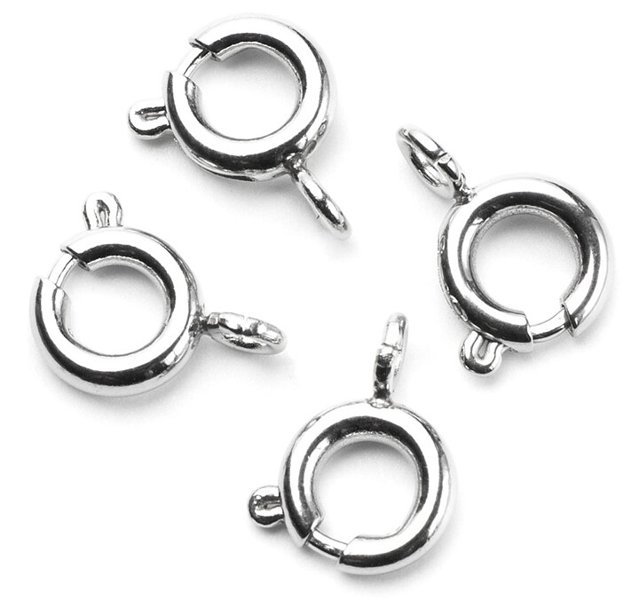 Cousin Stainless Steel Elegance - Spring Ring Clasps 6 mm