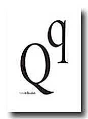 Clear Stamps Stampabilities - Monograms Q/q