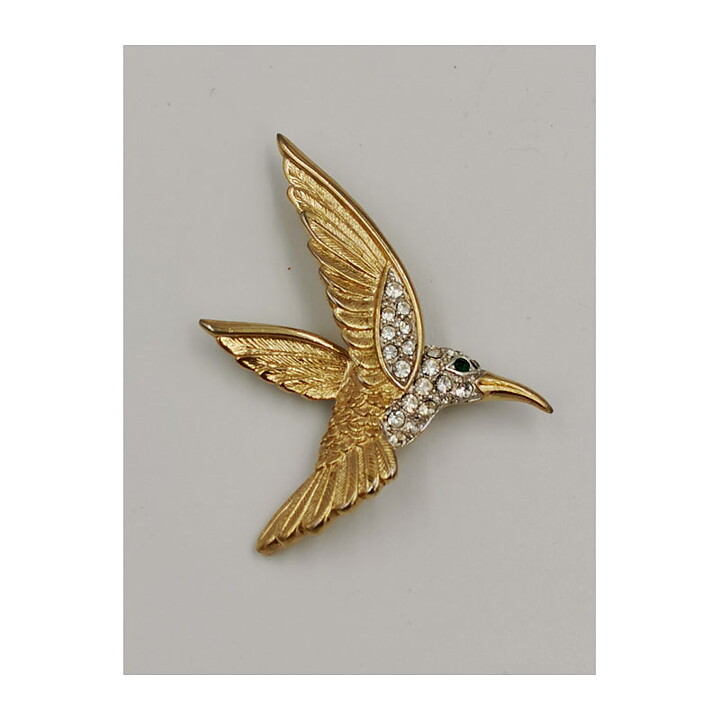 Brooch - Hummingbird with Rhinestones
