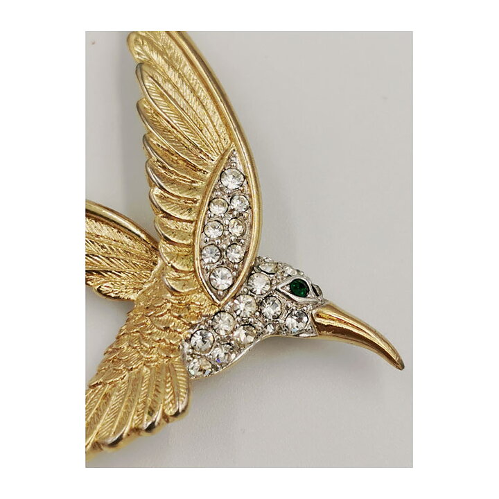 Brooch - Hummingbird with Rhinestones