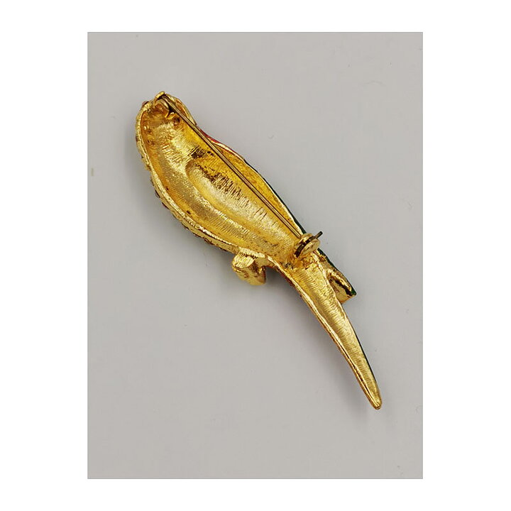 Brooch - Parrot with Rhinestones