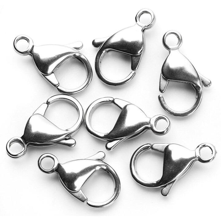 Cousin Stainless Steel Elegance - Lobster Clasp 9x15 mm