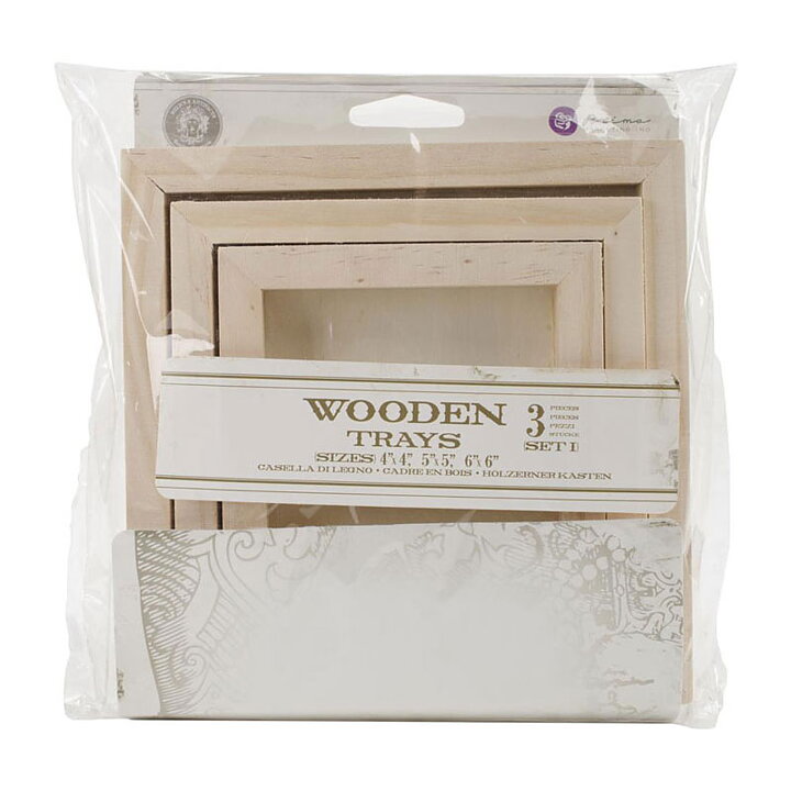 Prima Marketing Wooden Trays Relics & Artifacts - Square