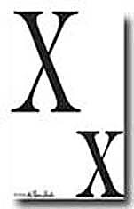 Clear Stamps Stampabilities - Monograms X/x