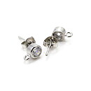 Cousin Stainless Steel Elegance - Rhinestone Earring Post 