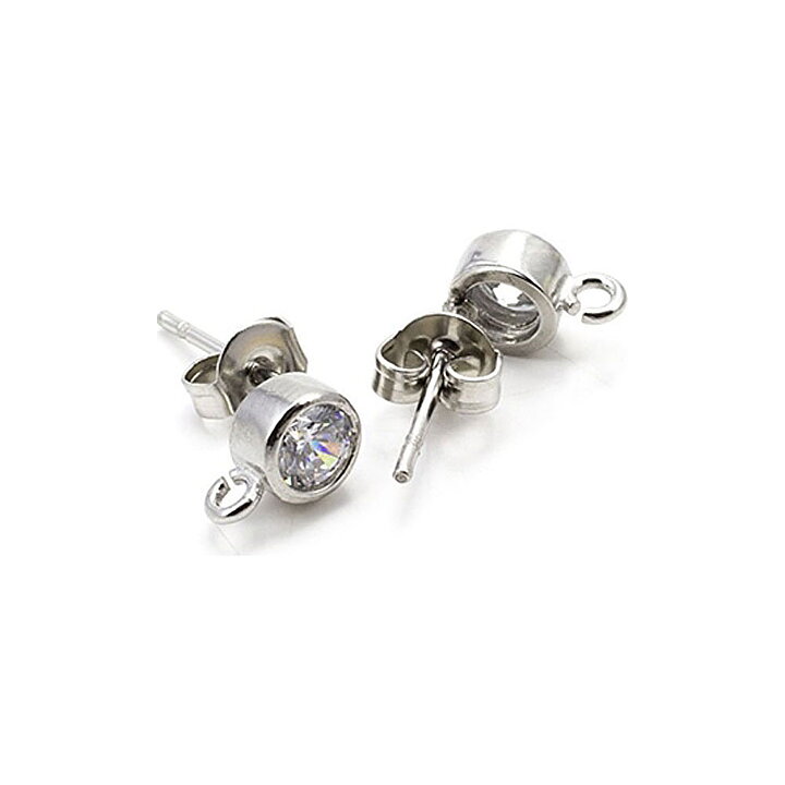 Cousin Stainless Steel Elegance - Rhinestone Earring Post 