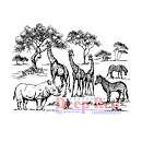 Deep Red Rubber Stamps - Safari