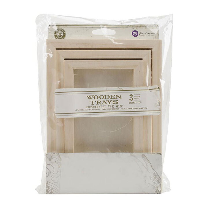 Prima Marketing Wooden Trays Relics & Artifacts - Rectangle